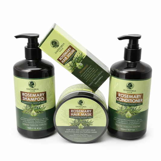 Shampoo,Conditioner,Serum and Mask (Rosermary)